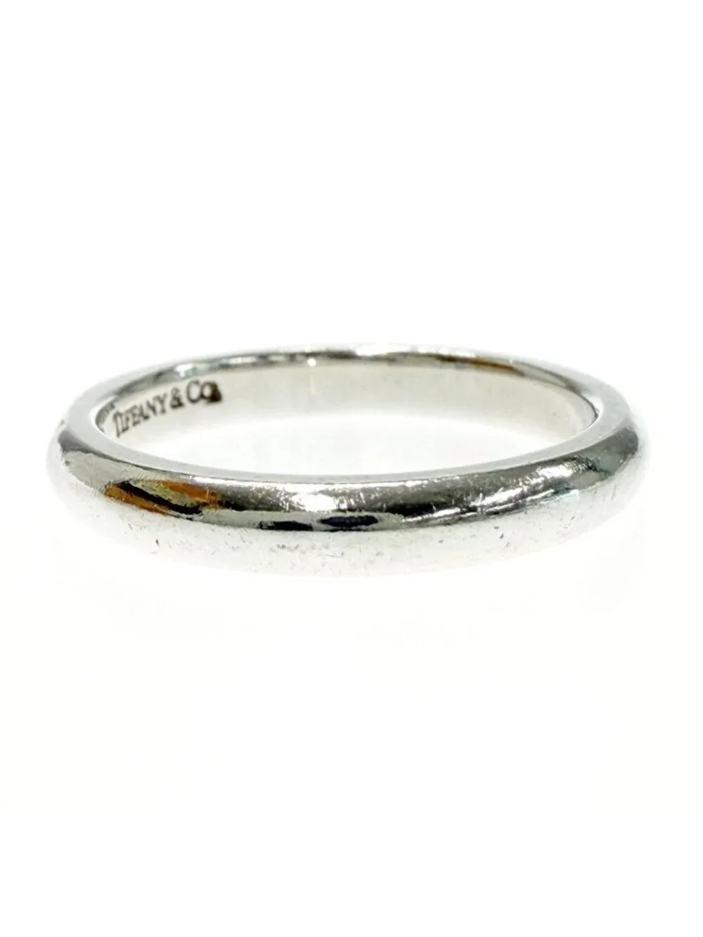 Tiffany & Co Silver Stacking Band Ring Blue